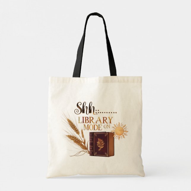 Tela Bolso de presupuesto de lona ecológico "Modo Bibli (Reverso)