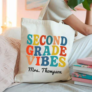 Tela Bolso de Profesor Retro Personalizado, Bolso con V