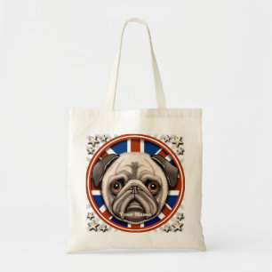 Tela Bolso de Pug de Inglaterra