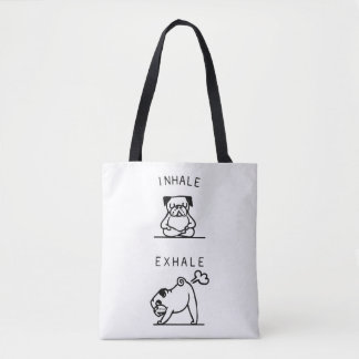 Tela Bolso de Pug Ejercicio de Respiración