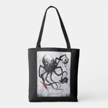 Bolso de pulpo Black Inky Bones Press