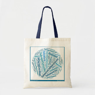 Tela Bolso de punto del bookclub del tote del arte del