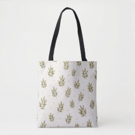 Tela Bolso de ramo de olivo acuarela | Mediterráneo B
