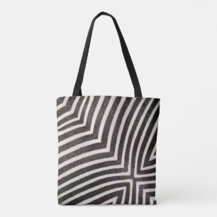 Tela Bolso de rayas de cebra funky