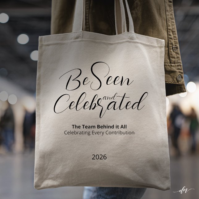 Tela Bolso de Reconocimiento Editable (Recognition tote designed for events—clean, modern branding that elevates appreciation.)