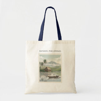 Tela Bolso de recuerdo de Filipinas Banaue Arroz Terraz
