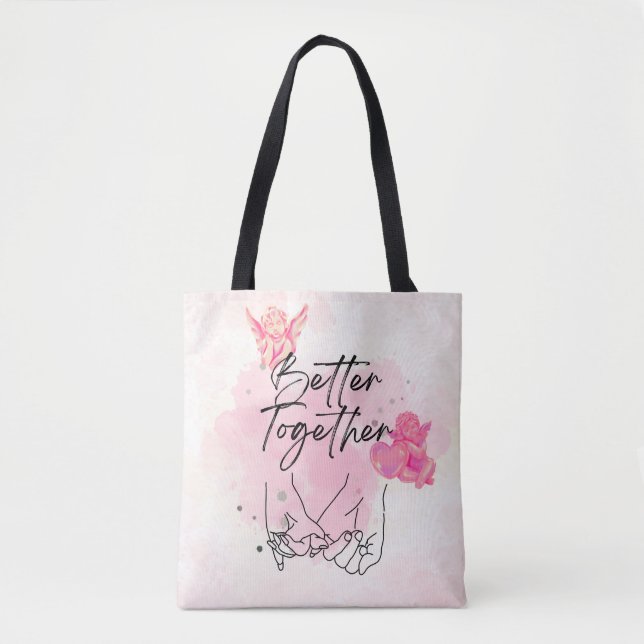 Tela Bolso de regalo de boda Better Together (Anverso)