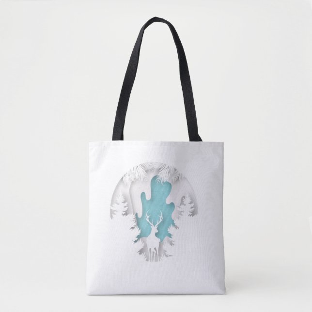 Tela Bolso de regalo de Navidad – Compras festivas de v (Anverso)
