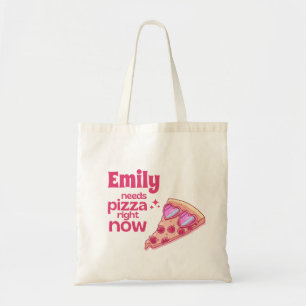 Tela Bolso de regalo de pizza divertida personalizada