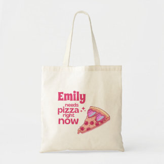 Tela Bolso de regalo de pizza divertida personalizada