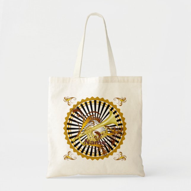 Tela Bolso de remolinos de trompeta (Frente)