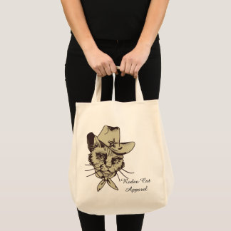 Tela Bolso de ropa de vaquero de gato de rodeo vintage
