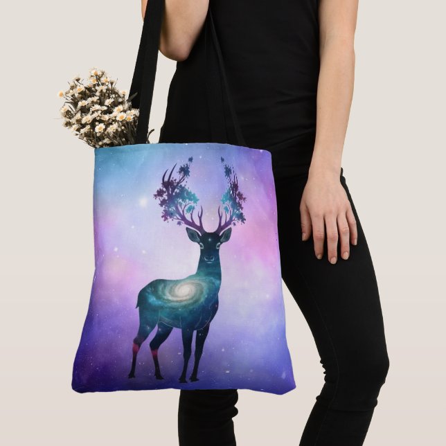 Tela Bolso de Silueta de Ciervo Celestial (Detalle)