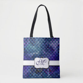 Tela Bolso de sirena elegante con monograma