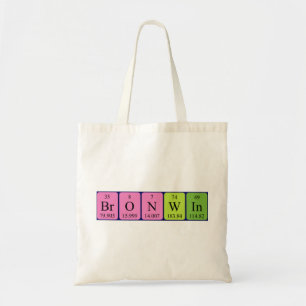 Tela Bolso de tabla periódica Bronwin