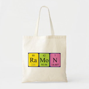 Tela Bolso de tabla periódica Ramon