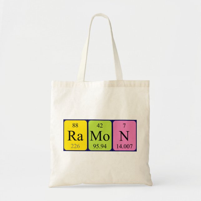 Tela Bolso de tabla periódica Ramon (Frente)