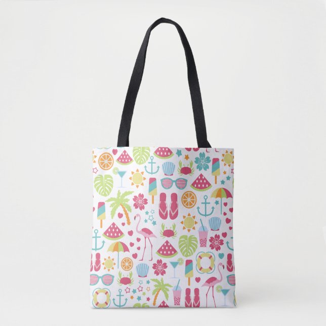 Tela Bolso de tema de playa de verano (Anverso)