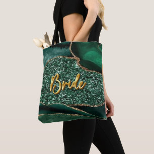 Tela Bolso de texto 3D Novia del Océano Brillante Ágata