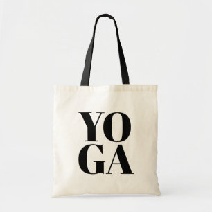 Tela Bolso de tocado de YOGA con tipografía moderna