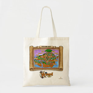 Tela Bolso de Tope del mapa de la ciudad del mago
