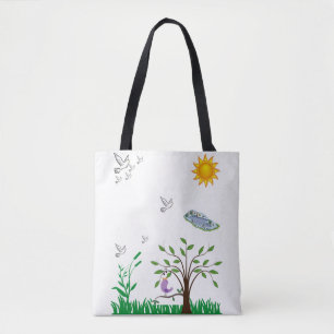 Tela bolso de tote