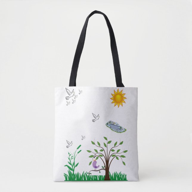 Tela bolso de tote (Anverso)