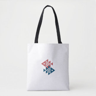 Tela Bolso de tote de arte de pescado