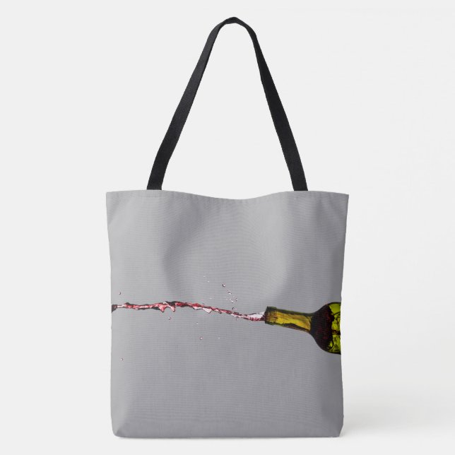Tela bolso de tote de diseño de botella (Reverso)