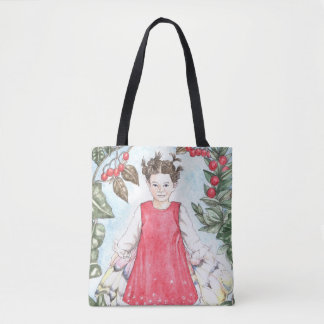 Tela Bolso de tote de hada de invierno lindo