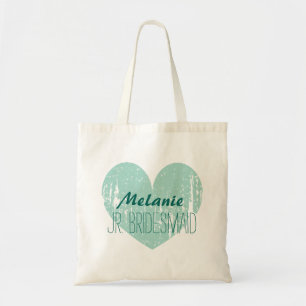 Tela Bolso de tote de la joven dama de honor para chica
