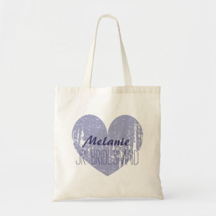 Tela Bolso de tote de la novia junior morada