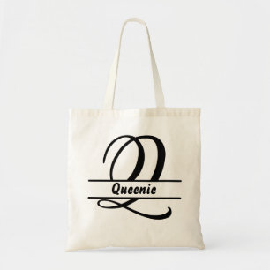 Tela bolso de tote de nombre personalizado, letra perso