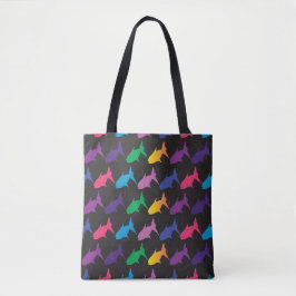 Tela Bolso de tote de peces vibrantes
