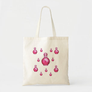 Tela Bolso de tote de presupuesto púrpura rosa
