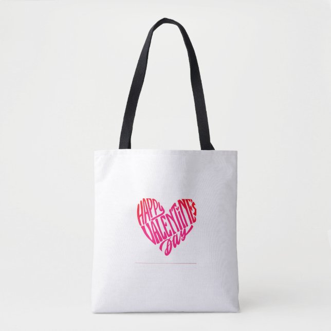 Tela bolso de tote el día de San Valentín (Anverso)