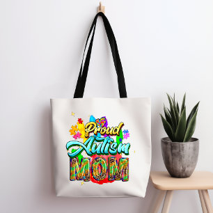 Tela Bolso de tote orgullosa madre con autismo