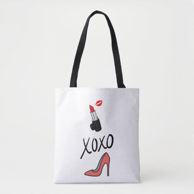 Tela bolso de tote para chicas (Anverso)