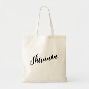 Tela Bolso de tote personalizado de la escritura