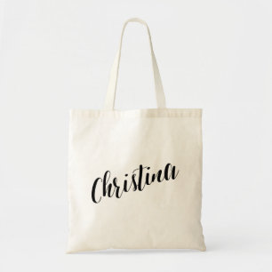 Tela Bolso de tote personalizado de la escritura