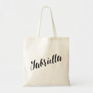 Tela Bolso de tote personalizado de la escritura