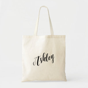 Tela Bolso de tote personalizado de la escritura Ashley