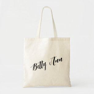 Tela Bolso de tote personalizado de la escritura Betty