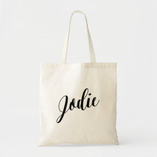 Tela Bolso de tote personalizado de la escritura Jodie