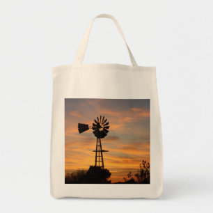 Tela BOLSO de ULTRAMARINOS de la silueta del molino de