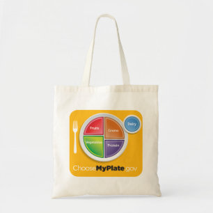 Tela Bolso de ultramarinos de MyPlate - amarillo
