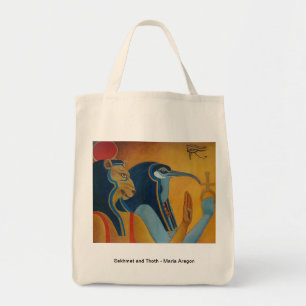 Tela Bolso de ultramarinos de Sekhmet y de Thoth