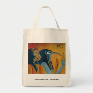 Tela Bolso de ultramarinos de Sekhmet y de Thoth