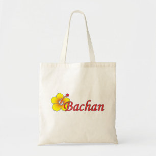 Tela Bolso de ultramarinos del hibisco de Bachan