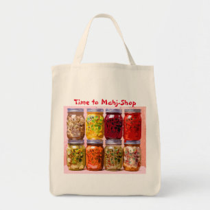 Tela Bolso de ultramarinos del Mah Jong